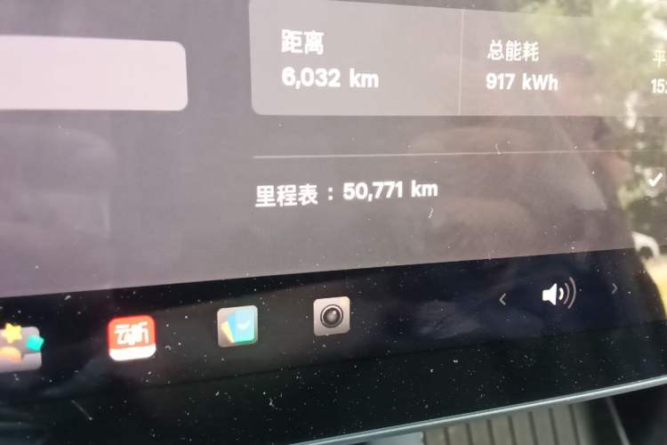 Used Tesla Model Y 2022 Rear-Wheel-Drive Version Odometer Close Up