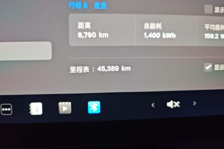 Used Tesla Model Y 2022 Rear-Wheel-Drive Version Odometer Close Up
