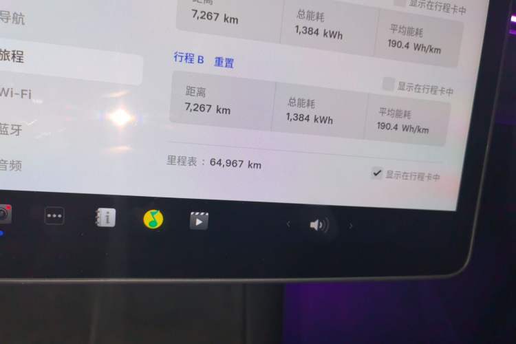 Used Tesla Model Y 2022 Performance High-Performance All-Wheel-Drive Version Odometer Close Up