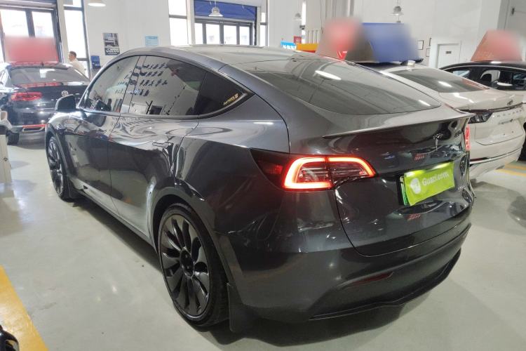 Used Tesla Model Y 2022 Performance High-Performance All-Wheel-Drive Version Rear Left 45 Deg