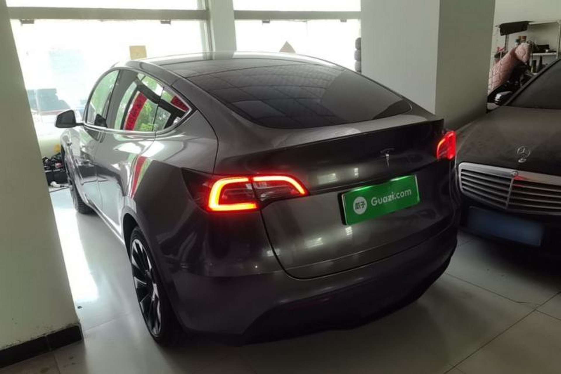 Used Tesla Model Y 2022 Long-Range All-Wheel-Drive Version Rear Left 45 Deg