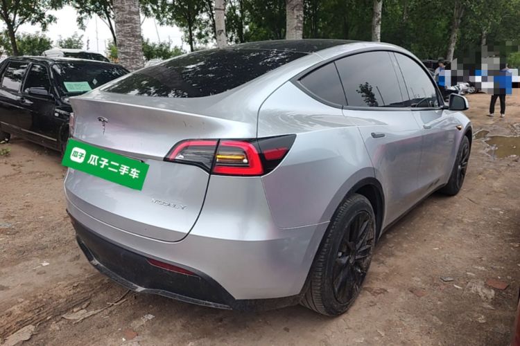 Used Tesla Model Y 2022 Revised Version Rear-Wheel Drive Rear Right 45 Deg