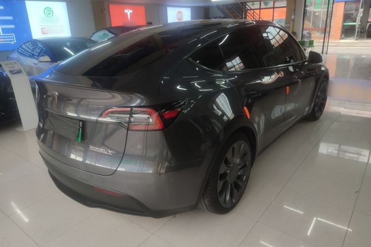 Used Tesla Model Y 2022 Performance High-Performance All-Wheel-Drive Version Rear Right 45 Deg