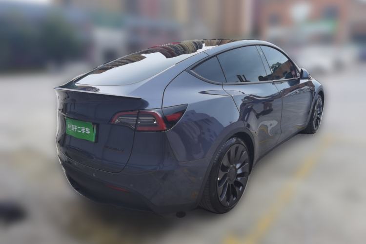 Used Tesla Model Y 2022 Performance High-Performance All-Wheel-Drive Version Rear Right 45 Deg