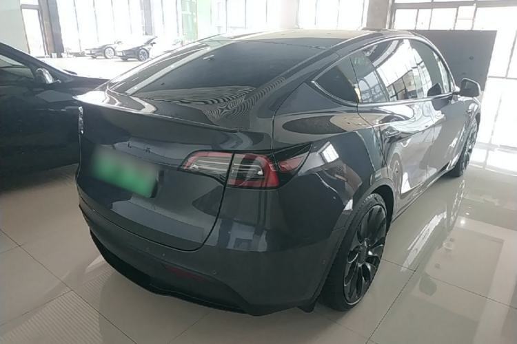 Used Tesla Model Y 2022 Performance High-Performance All-Wheel-Drive Version Rear Right 45 Deg