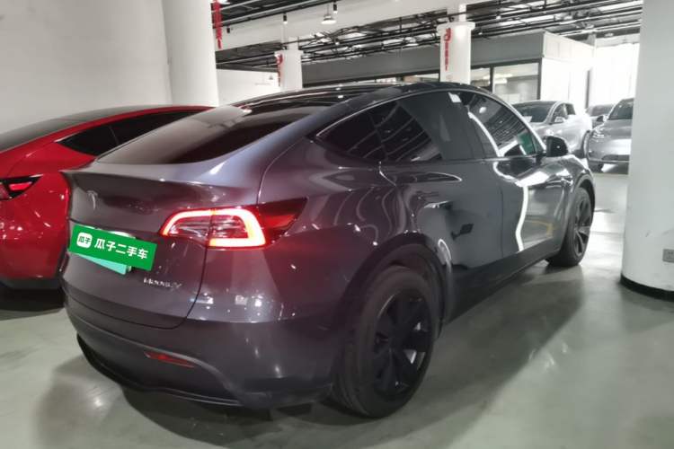 Used Tesla Model Y 2022 Revised Version Rear-Wheel Drive Rear Right 45 Deg