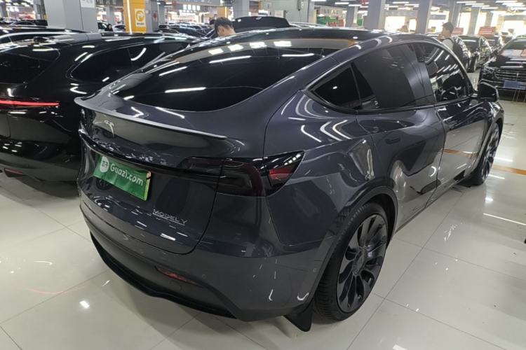 Used Tesla Model Y 2022 Performance High-Performance All-Wheel-Drive Version Rear Right 45 Deg