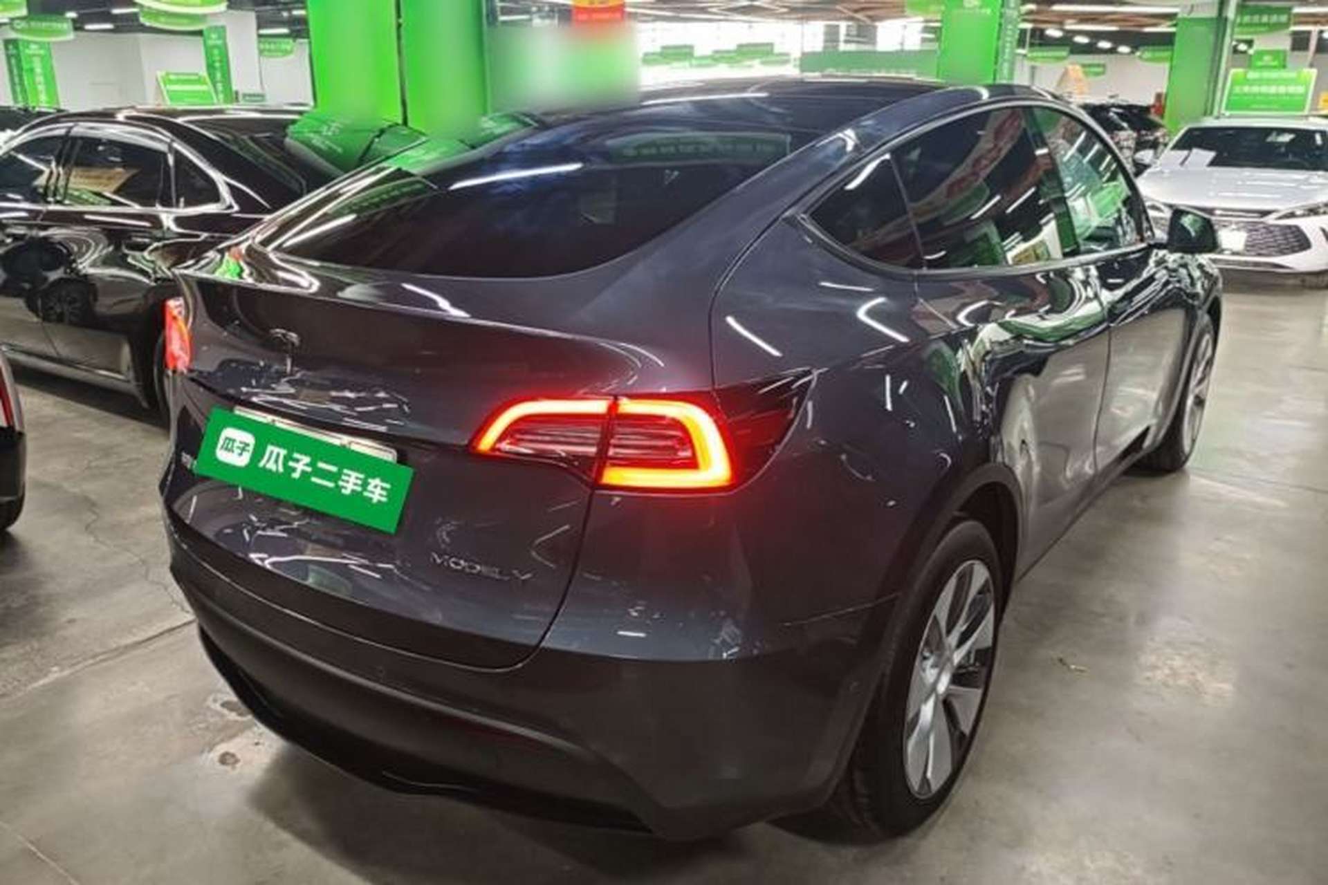 Used Tesla Model Y 2022 Long-Range All-Wheel-Drive Version Rear Right 45 Deg