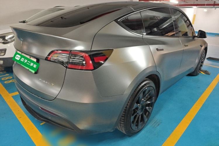 Used Tesla Model Y 2022 Revised Version Rear-Wheel Drive Rear Right 45 Deg