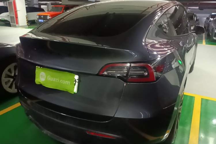 Used Tesla Model Y 2022 Revised Version Rear-Wheel Drive Rear Right 45 Deg