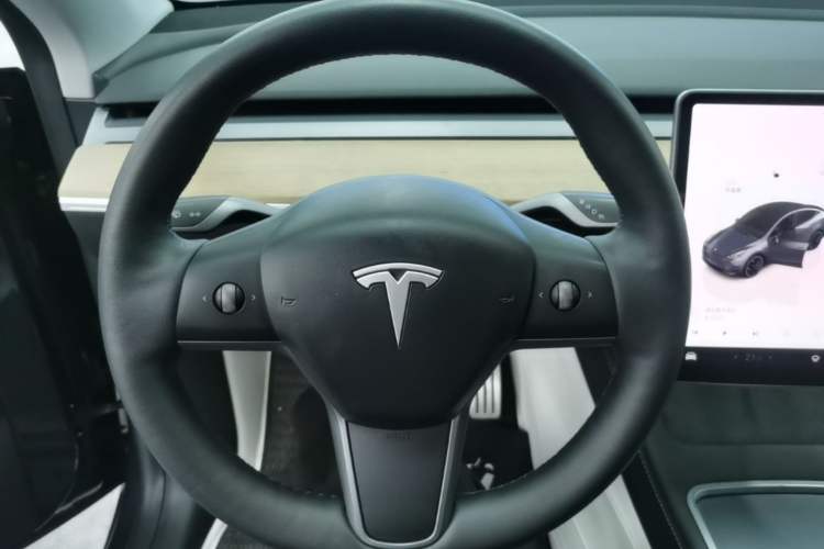 Used Tesla Model Y 2022 Performance High-Performance All-Wheel-Drive Version Steering Wheel