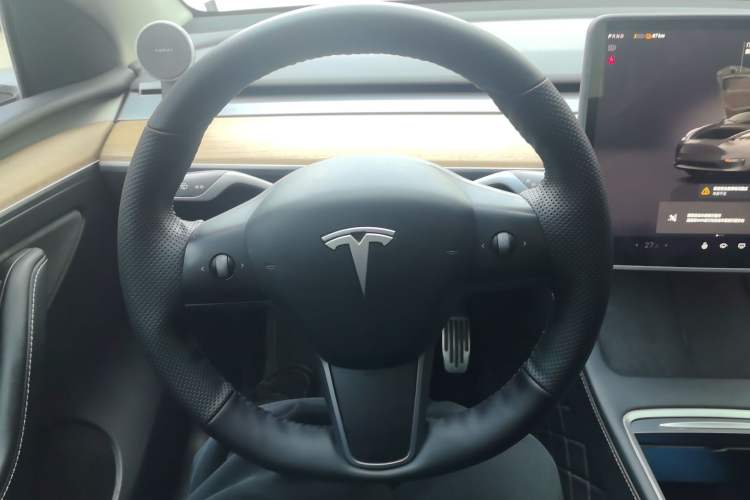 Used Tesla Model Y 2022 Long-Range All-Wheel-Drive Version Steering Wheel