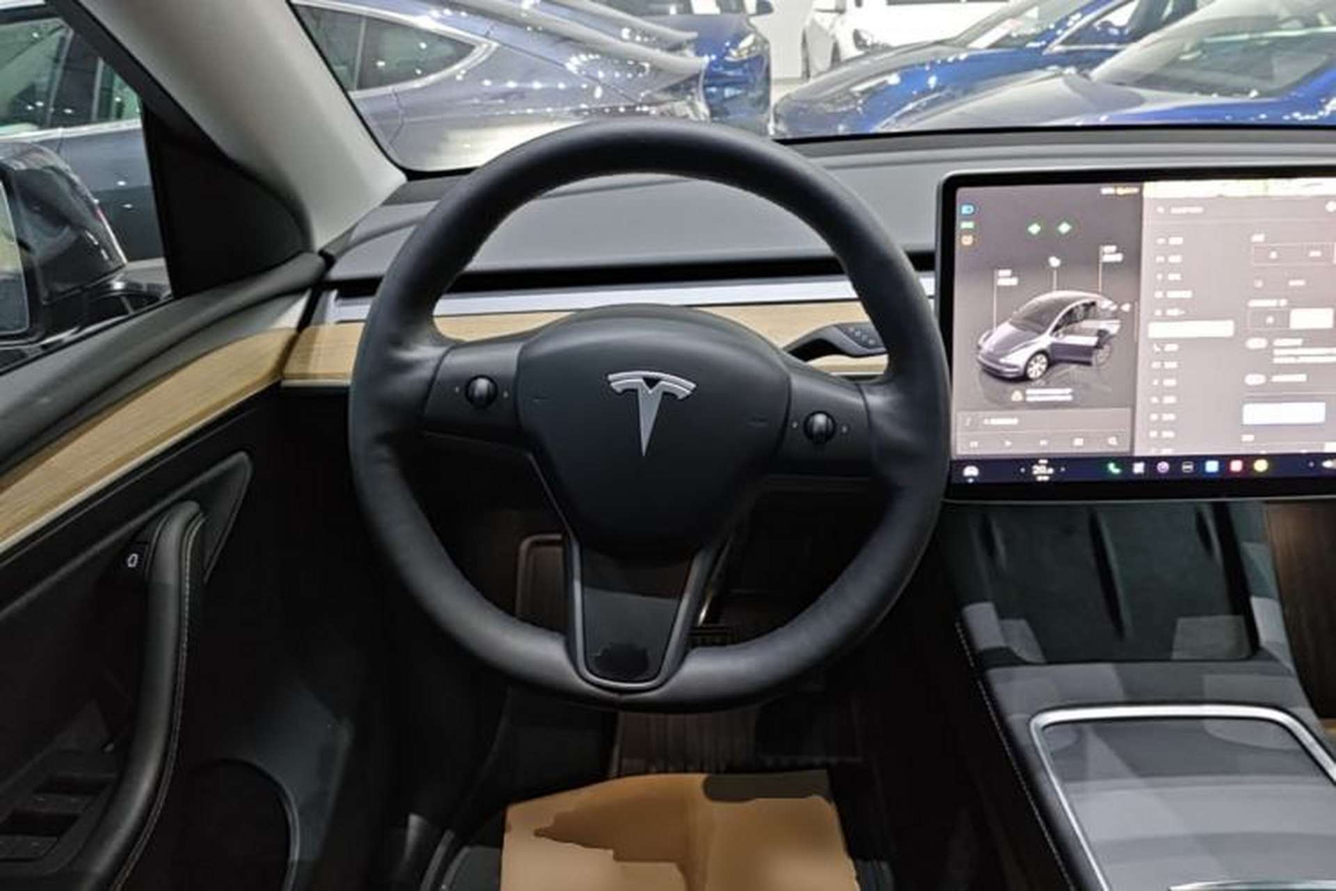 Used Tesla Model Y 2022 Revised Version Rear-Wheel Drive Steering Wheel