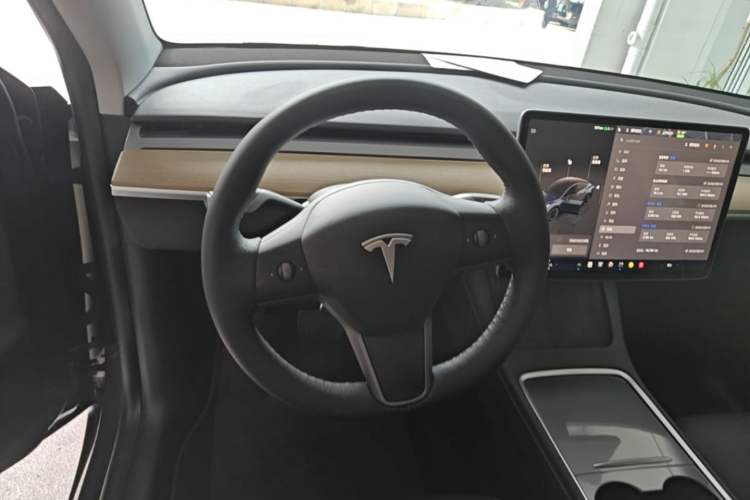 Used Tesla Model Y 2022 Long-Range All-Wheel-Drive Version Steering Wheel