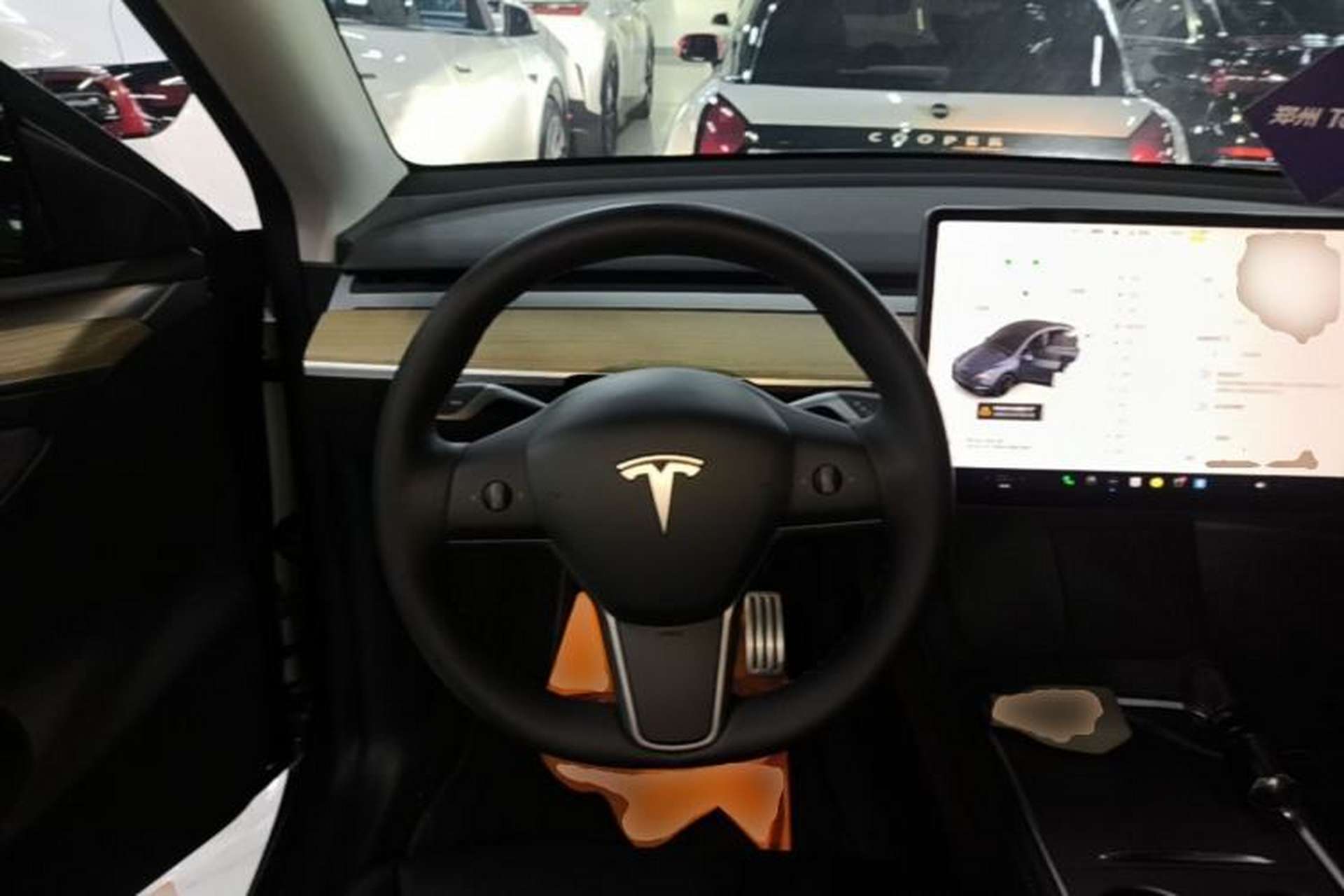 Used Tesla Model Y 2022 Performance High-Performance All-Wheel-Drive Version Steering Wheel