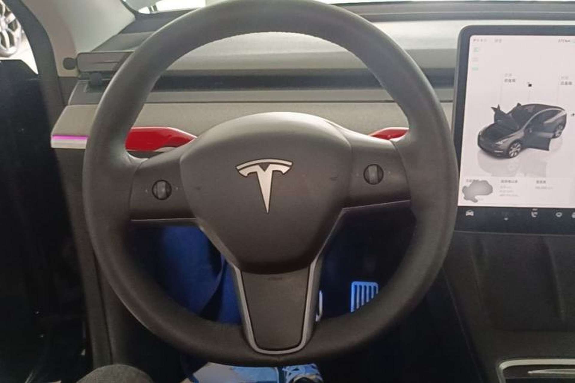 Used Tesla Model Y 2022 Revised Version Rear-Wheel Drive Steering Wheel