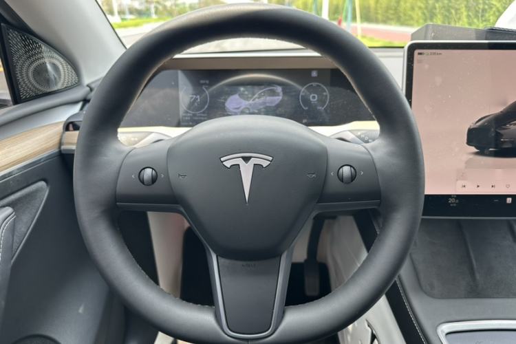 Used Tesla Model Y 2022 Revised Version Long-Range All-Wheel Drive Steering Wheel