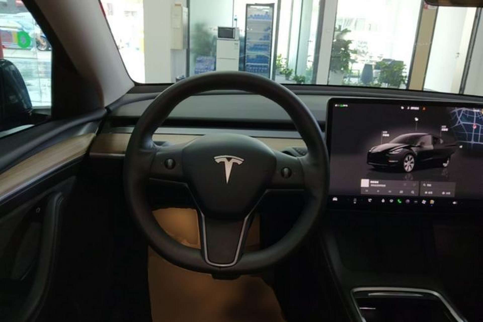 Used Tesla Model Y 2022 Rear-Wheel-Drive Version Steering Wheel