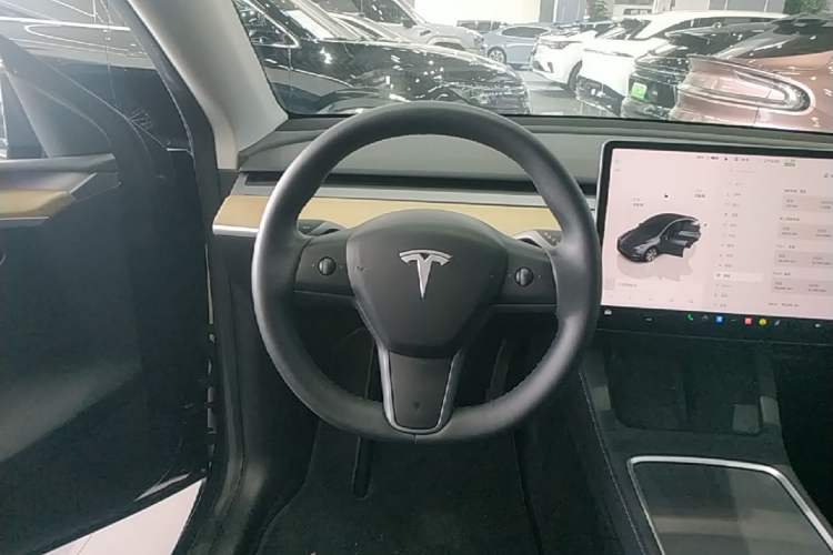 Used Tesla Model Y 2022 Revised Version Rear-Wheel Drive Steering Wheel