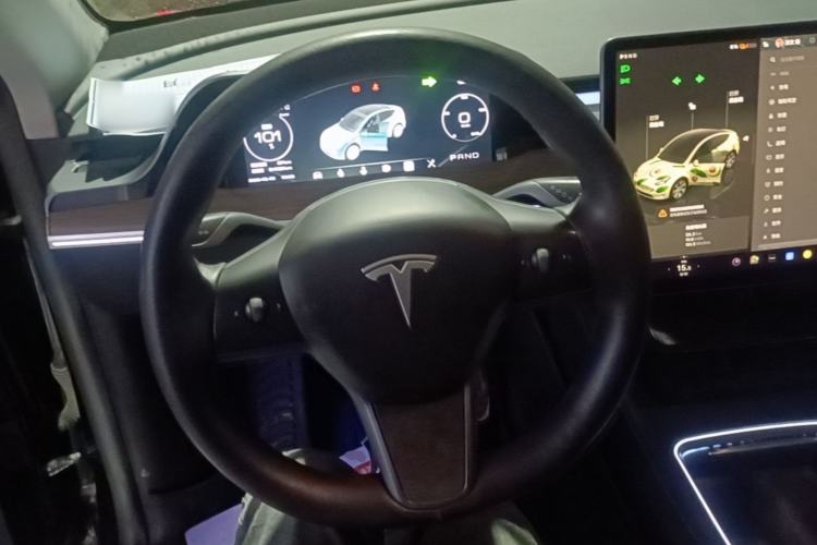 Used Tesla Model Y 2022 Long-Range All-Wheel-Drive Version Steering Wheel