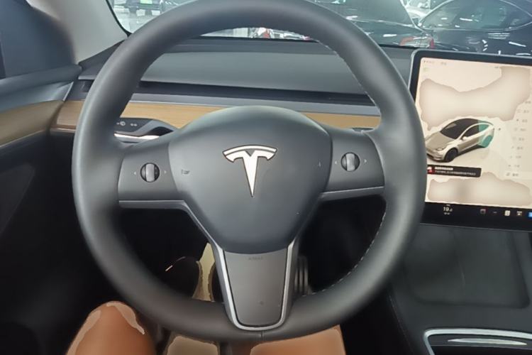 Used Tesla Model Y 2022 Performance High-Performance All-Wheel-Drive Version Steering Wheel