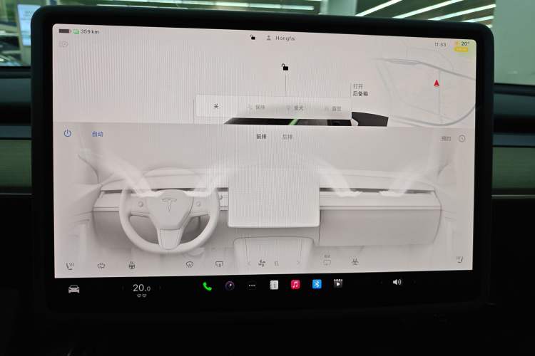 Used Tesla Model Y 2022 Revised Version Rear-Wheel Drive Audio And AC Panel