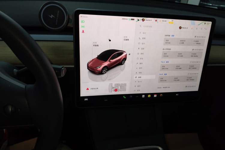 Used Tesla Model Y 2022 Revised Version Rear-Wheel Drive Audio And AC Panel