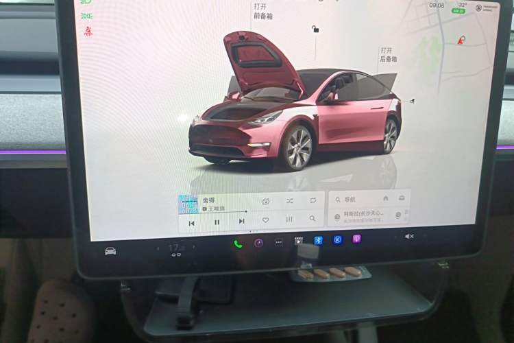 Used Tesla Model Y 2022 Revised Version Rear-Wheel Drive Audio And AC Panel