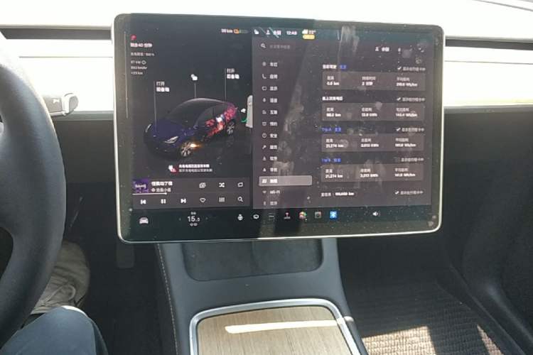Used Tesla Model Y 2022 Revised Version Rear-Wheel Drive Audio And AC Panel