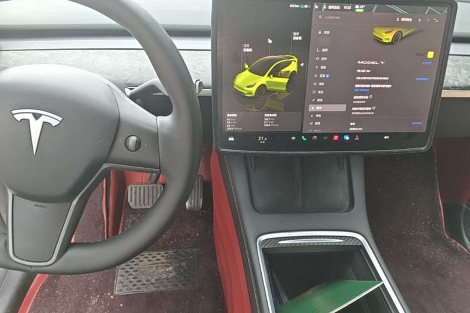Used Tesla Model Y 2022 Revised Version Rear-Wheel Drive Center Console