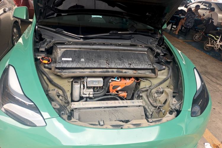 Used Tesla Model Y 2022 Revised Version Rear-Wheel Drive Engine Bay