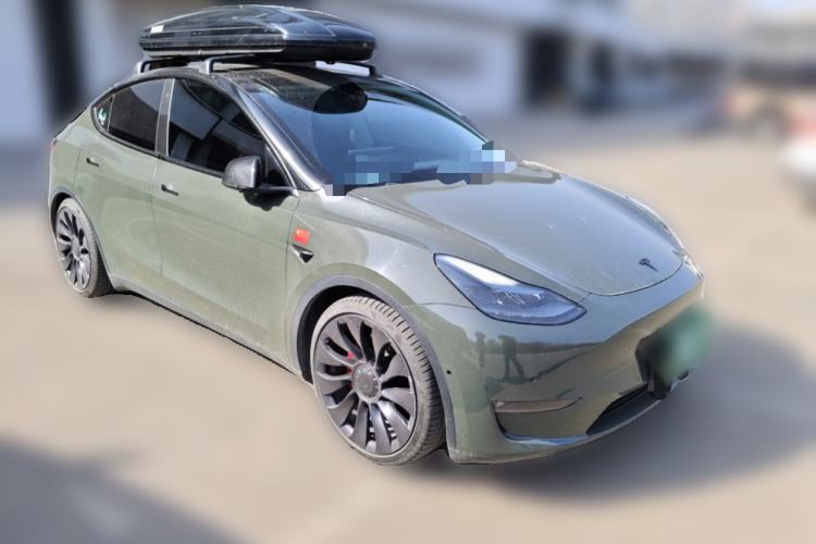 Used Tesla Model Y 2022 Performance High-Performance All-Wheel-Drive Version Front Right 45 Deg