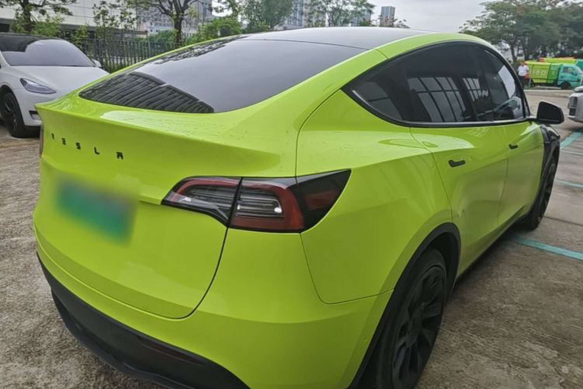Used Tesla Model Y 2022 Revised Version Rear-Wheel Drive Rear Right 45 Deg