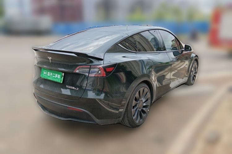 Used Tesla Model Y 2022 Performance High-Performance All-Wheel-Drive Version Rear Right 45 Deg
