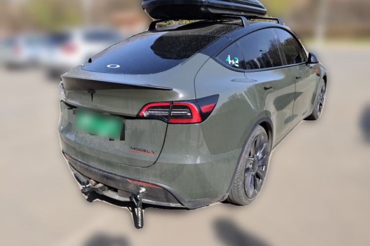 Used Tesla Model Y 2022 Performance High-Performance All-Wheel-Drive Version Rear Right 45 Deg