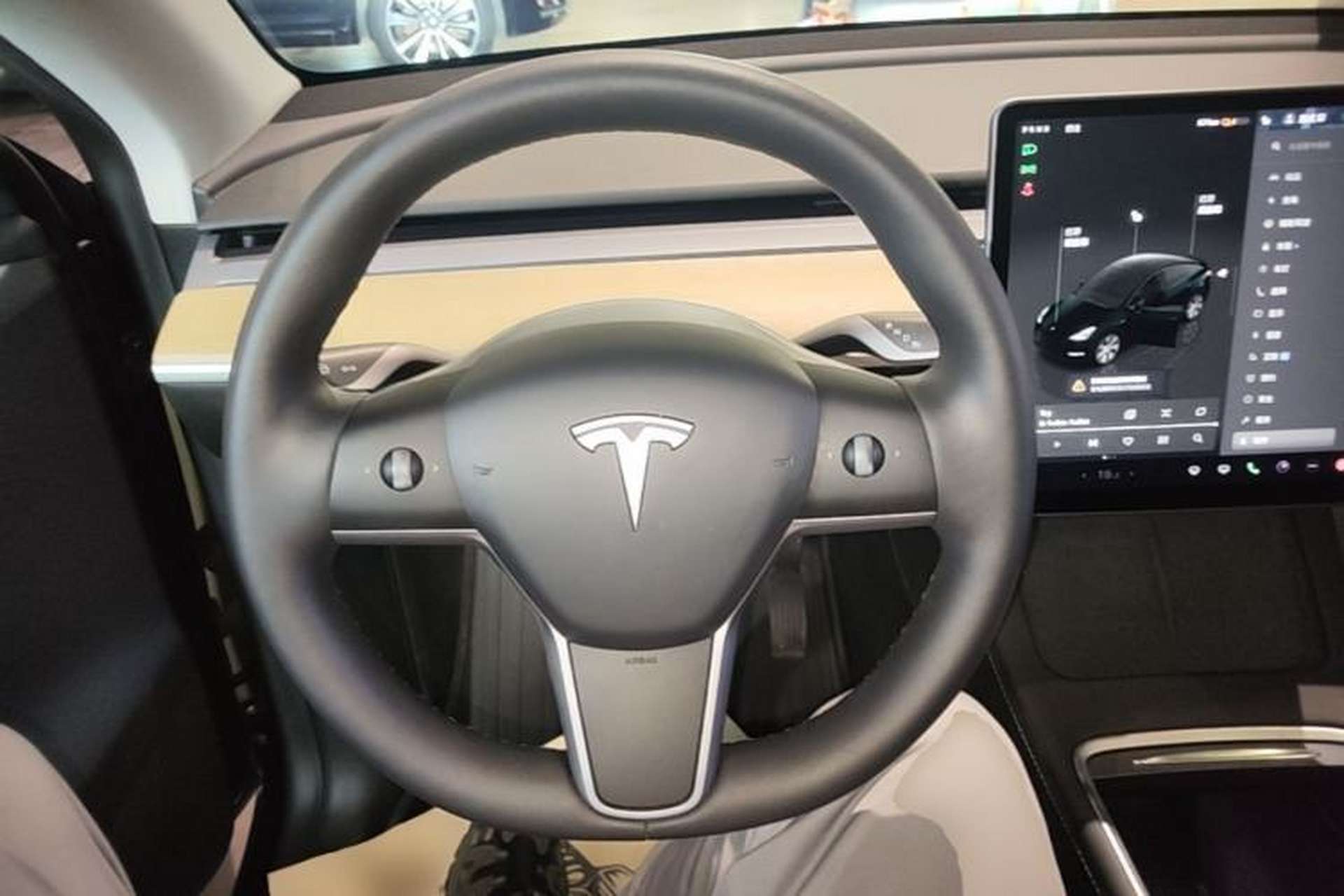 Used Tesla Model Y 2022 Revised Version Rear-Wheel Drive Steering Wheel