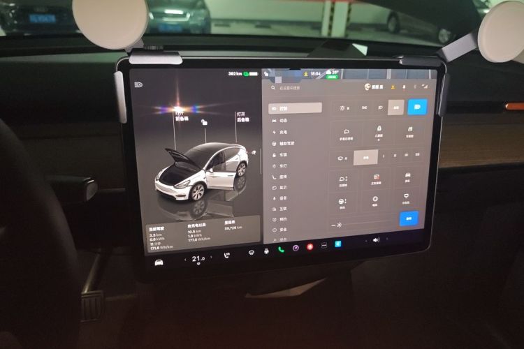 Used Tesla Model Y 2022 Revised Version Rear-Wheel Drive Audio And AC Panel