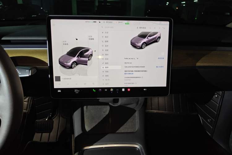 Used Tesla Model Y 2022 Rear-Wheel-Drive Version Audio And AC Panel