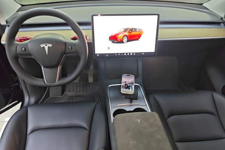 Used Tesla Model Y 2022 Revised Version Rear-Wheel Drive Audio And AC Panel