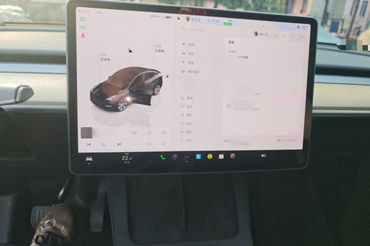 Used Tesla Model Y 2022 Revised Version Rear-Wheel Drive Audio And AC Panel
