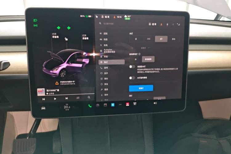 Used Tesla Model Y 2022 Revised Version Rear-Wheel Drive Audio And AC Panel
