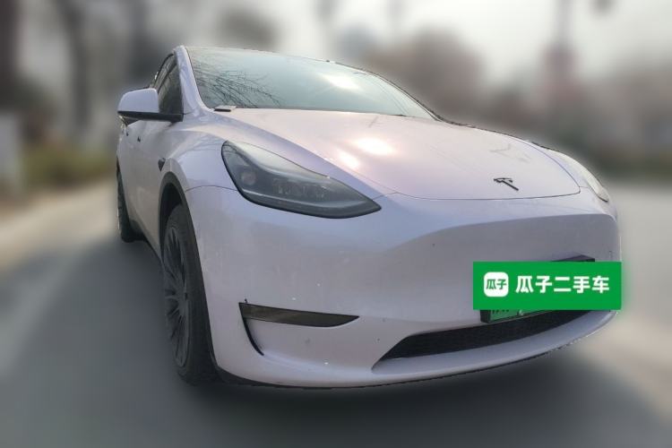 Used Tesla Model Y 2022 Revised Version Long-Range All-Wheel Drive Front Right 45 Deg