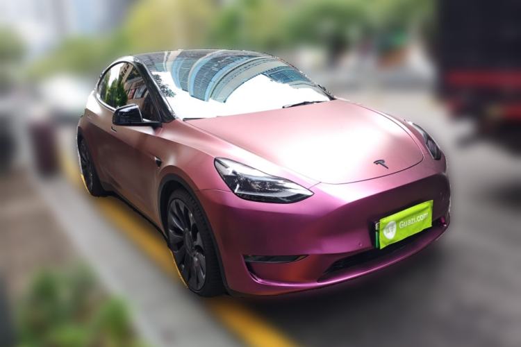 Used Tesla Model Y 2022 Performance High-Performance All-Wheel-Drive Version Front Right 45 Deg