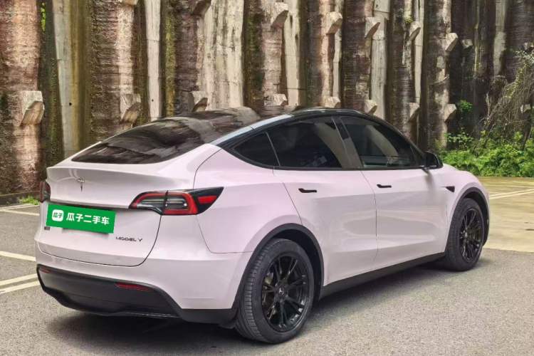 Used Tesla Model Y 2022 Revised Version Rear-Wheel Drive Rear Right 45 Deg