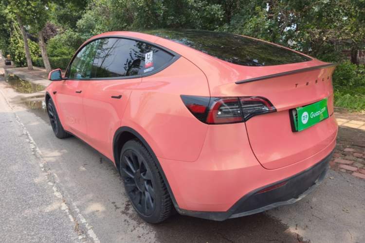 Used Tesla Model Y 2022 Revised Version Long-Range All-Wheel Drive Rear Left 45 Deg