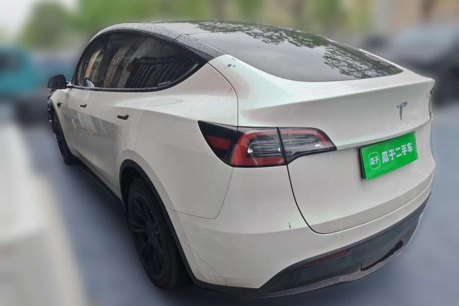 Used Tesla Model Y 2022 Rear-Wheel-Drive Version Rear Left 45 Deg
