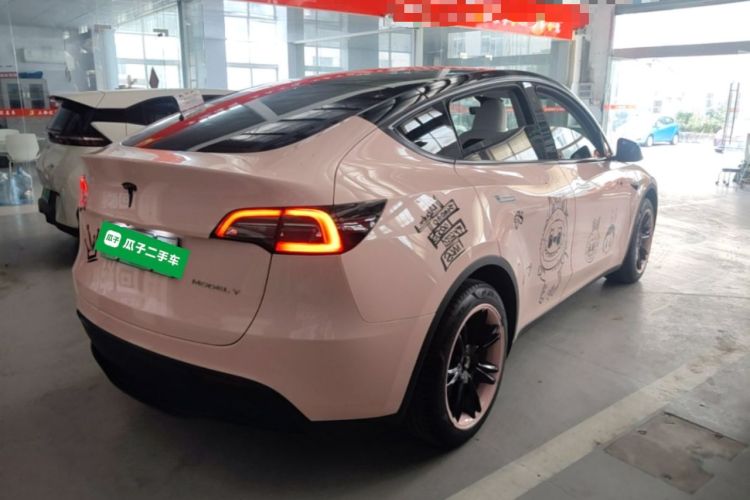 Used Tesla Model Y 2022 Revised Version Rear-Wheel Drive Rear Right 45 Deg