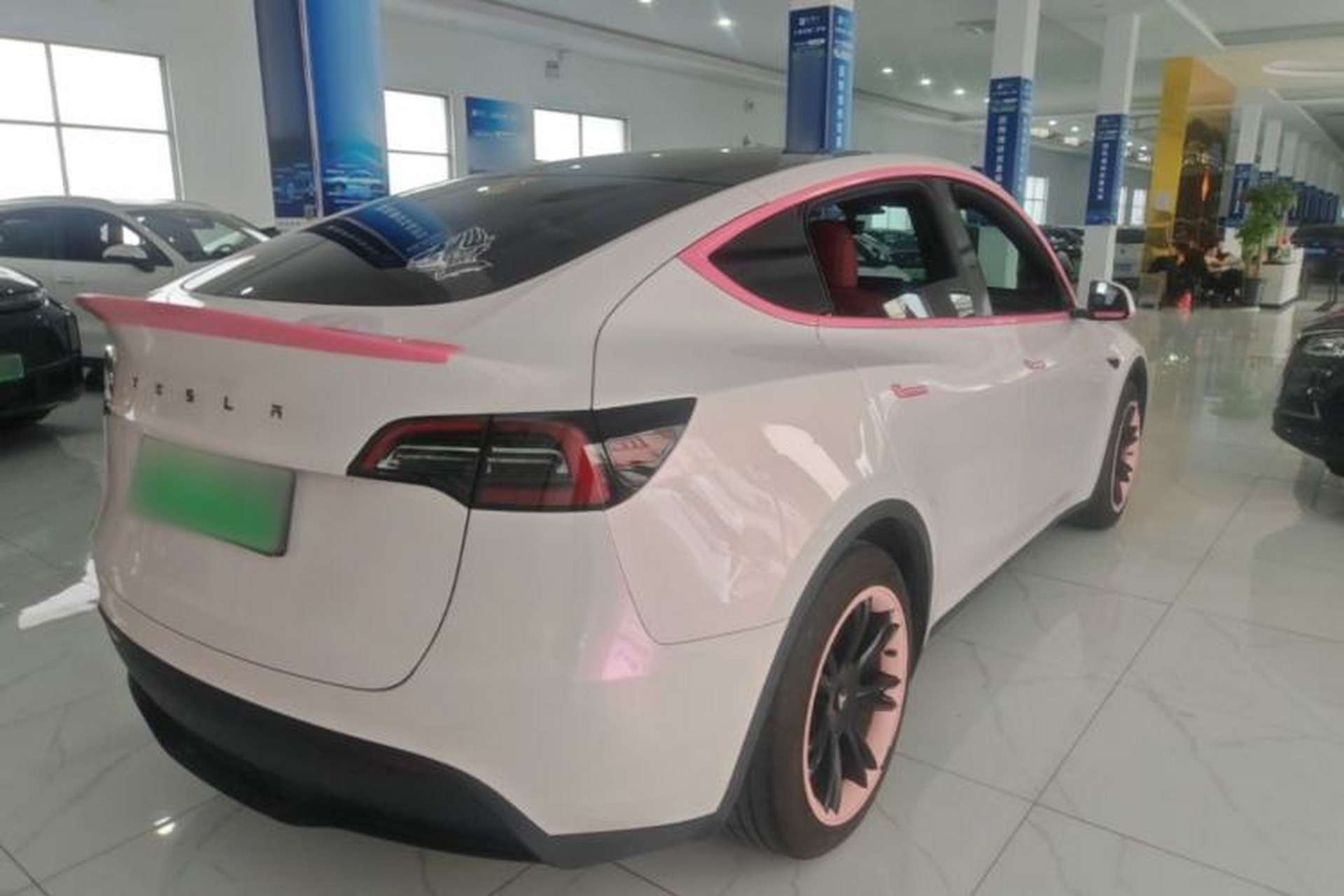 Used Tesla Model Y 2022 Revised Version Rear-Wheel Drive Rear Right 45 Deg