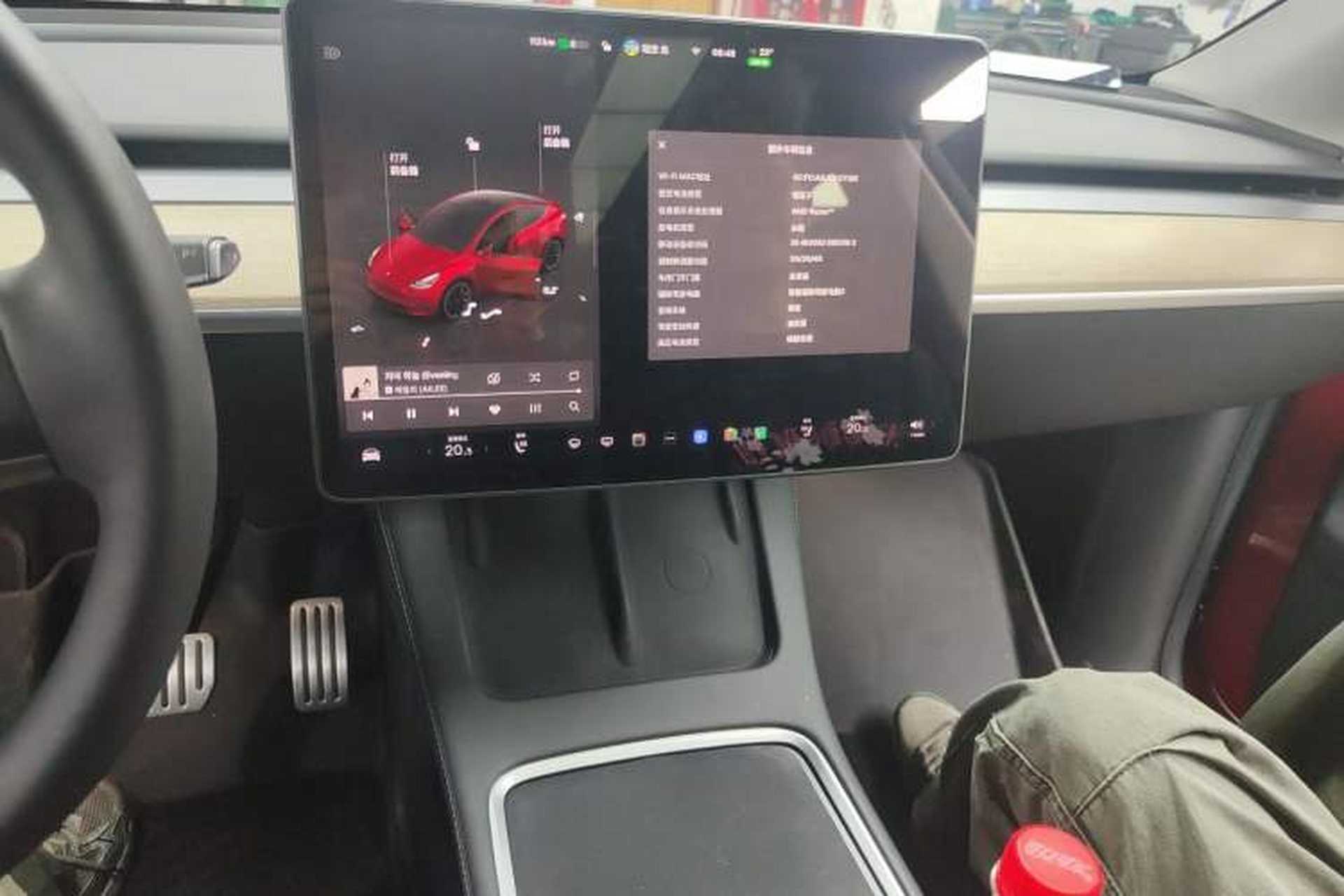 Used Tesla Model Y 2022 Revised Version Rear-Wheel Drive Audio And AC Panel