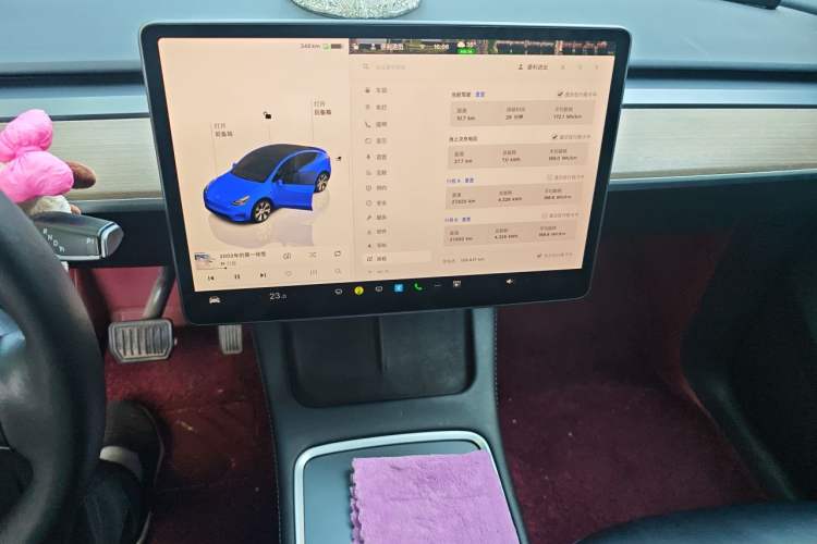 Used Tesla Model Y 2022 Rear-Wheel-Drive Version Audio And AC Panel